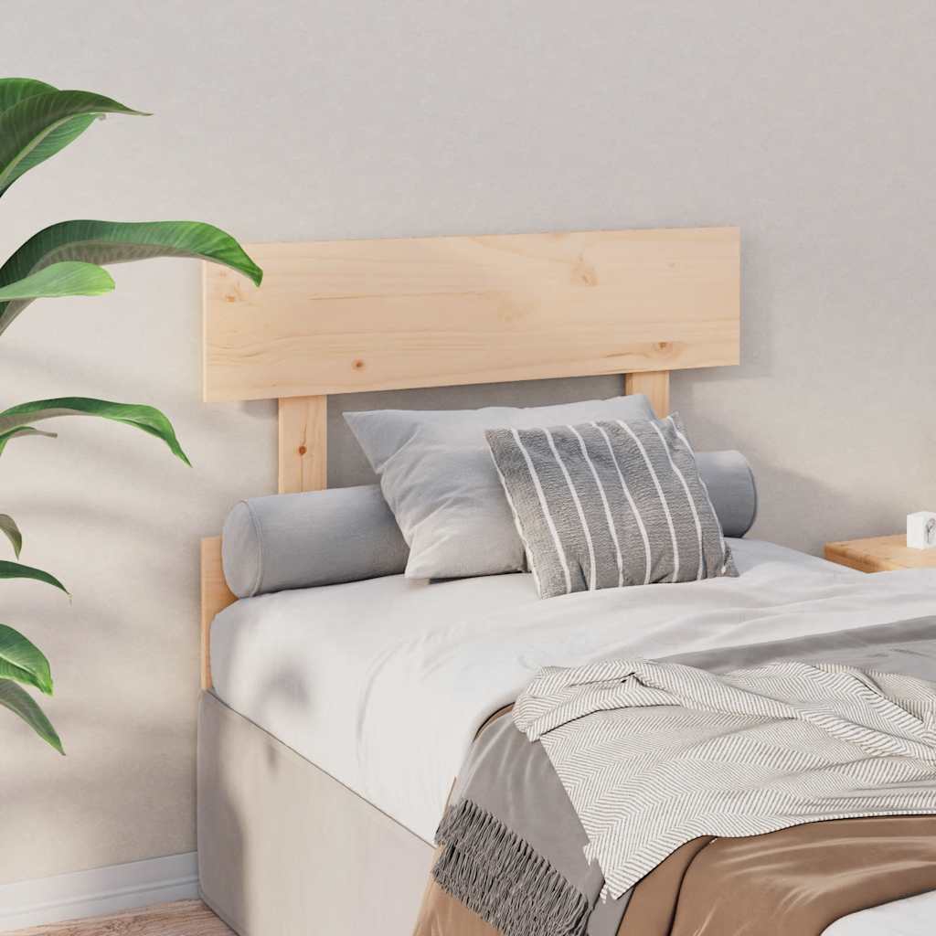 Bed Headboard 78.5x3x81 cm Solid Wood Pine