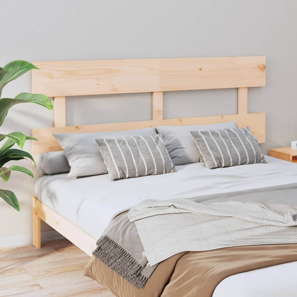 Bed Headboard | Natural Wood | Solid pine wood (untreated)