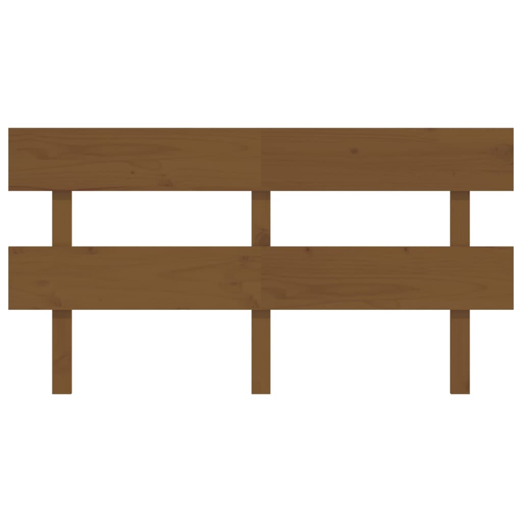 Bed Headboard Honey Brown 154x3x81 cm Solid Wood Pine