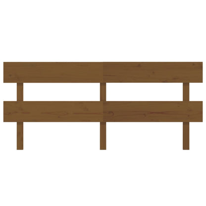 Bed Headboard Honey Brown 204x3x81 cm Solid Wood Pine
