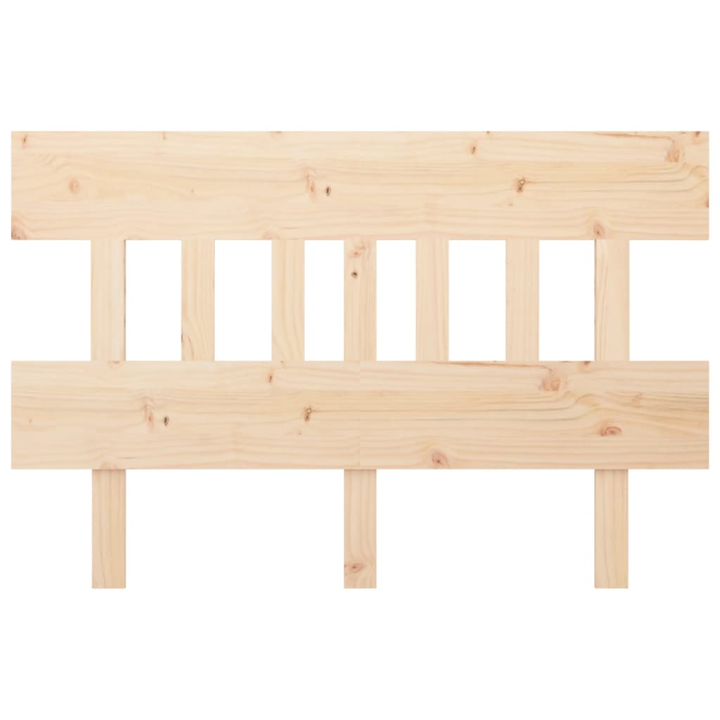 Bed Headboard 123.5x3x81 cm Solid Wood Pine