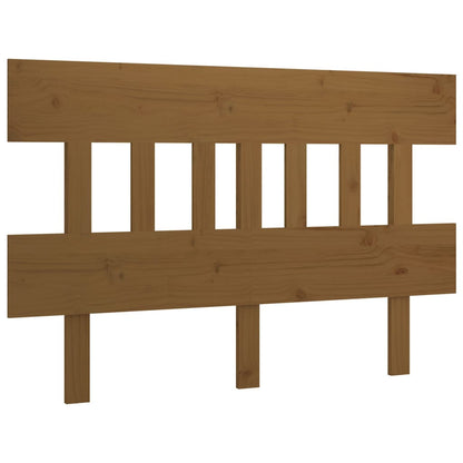 Bed Headboard Honey Brown 123.5x3x81 cm Solid Wood Pine