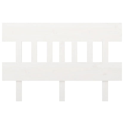 Bed Headboard White 143.5x3x81 cm Solid Wood Pine