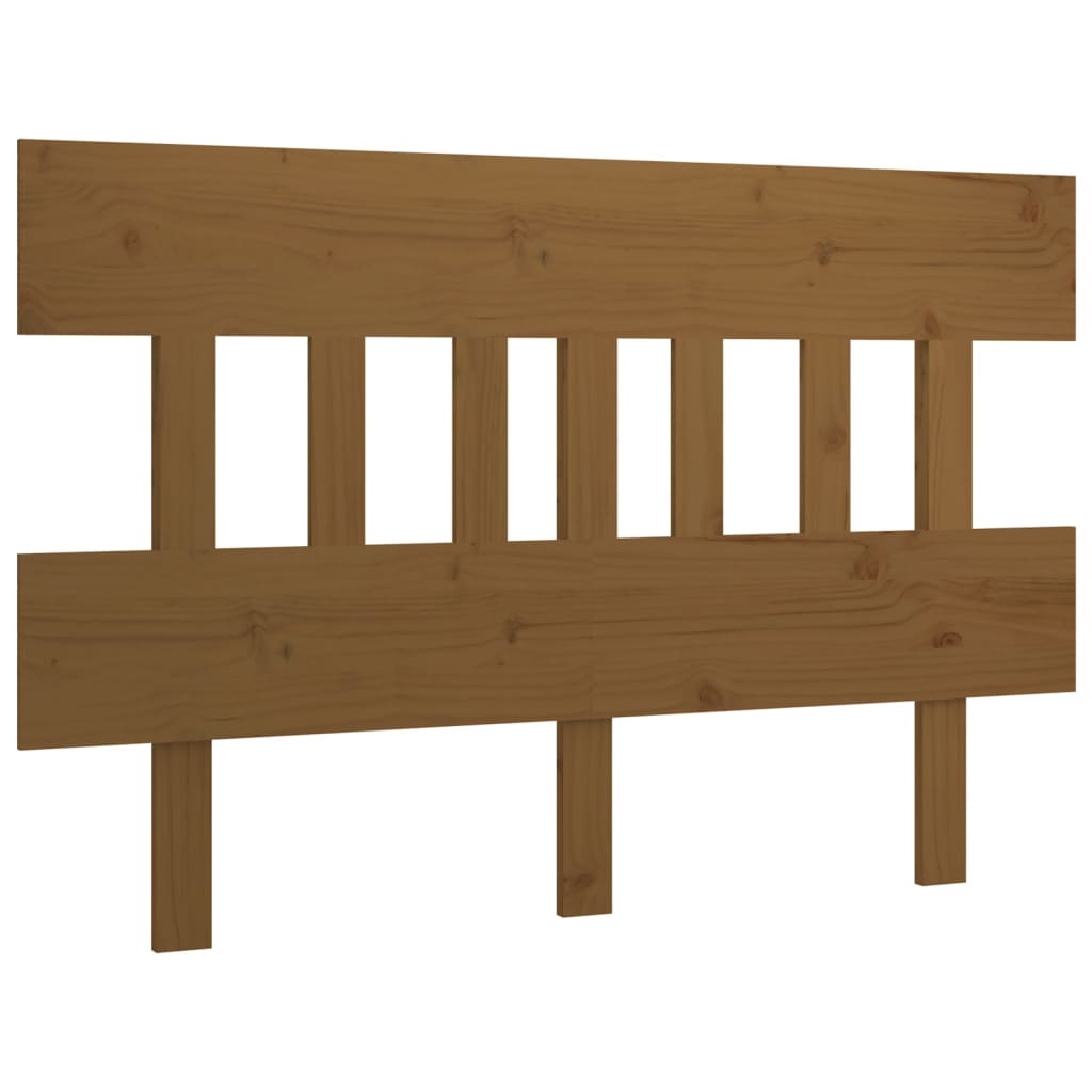 Bed Headboard Honey Brown 143.5x3x81 cm Solid Wood Pine