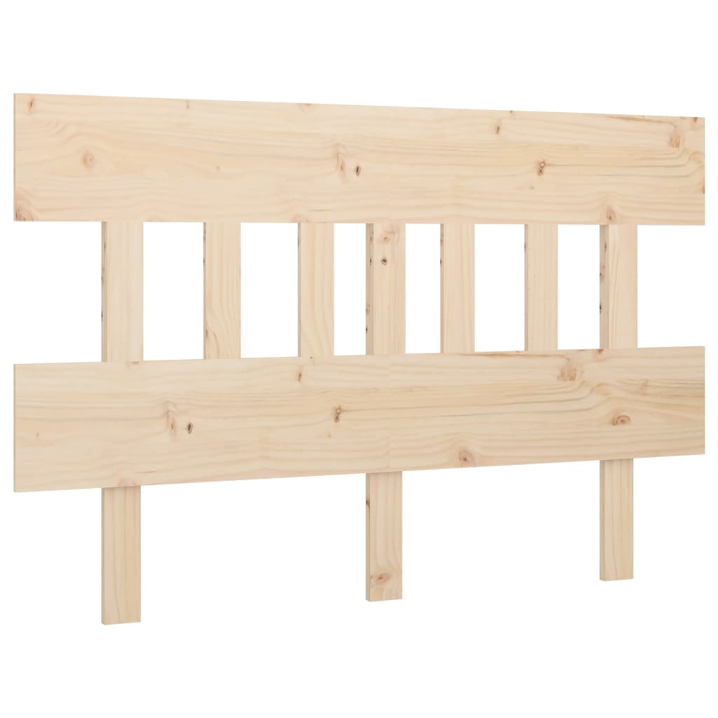 Bed Headboard 203.5x3x81 cm Solid Wood Pine