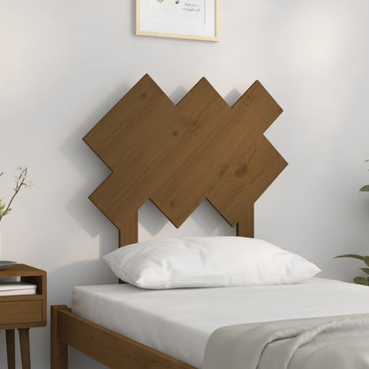 Bed Headboard Honey Brown 72.5x3x81 cm Solid Wood Pine