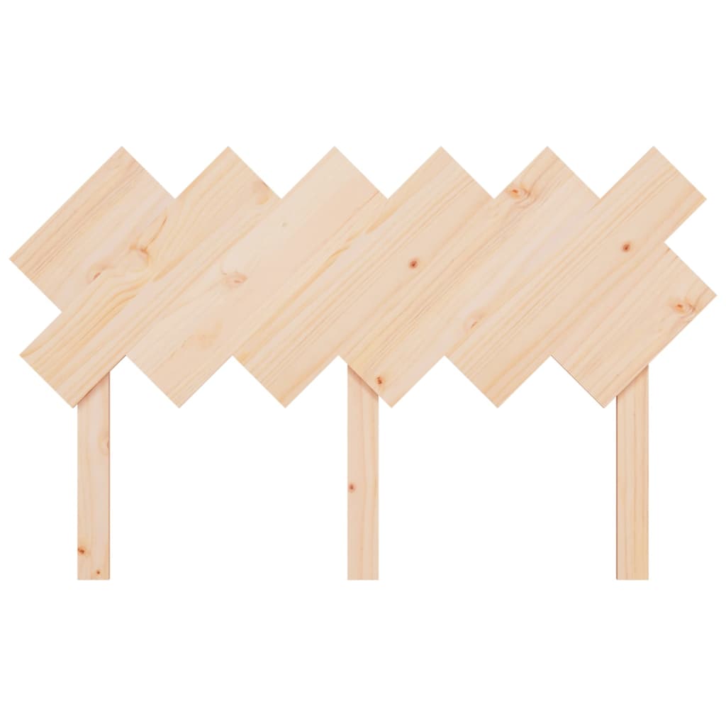 Bed Headboard | Natural Wood | Solid pine wood | 132x3x81 cm