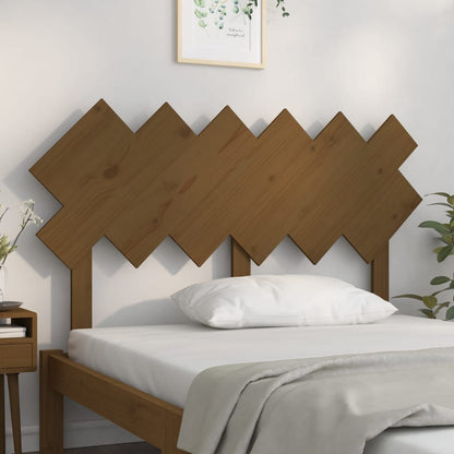 Bed Headboard Honey Brown 132x3x81 cm Solid Wood Pine