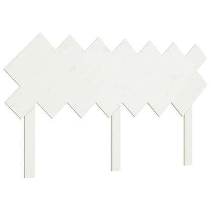 Bed Headboard White 141x3x80.5 cm Solid Wood Pine