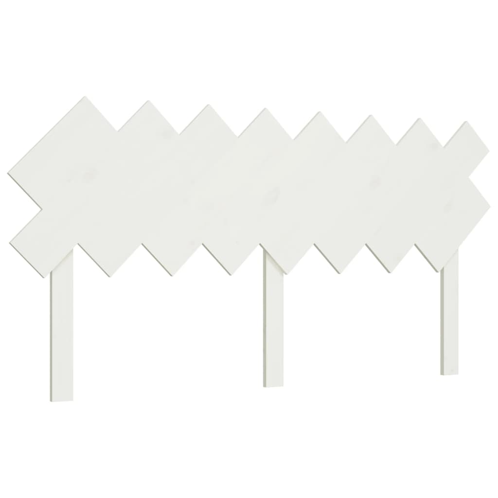 Bed Headboard | White | Solid Pine Wood | Standard |  Durable