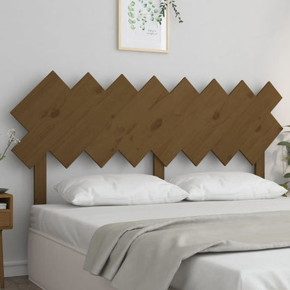 Bed Headboard Honey Brown 159.5x3x80.5 cm Solid Wood Pine