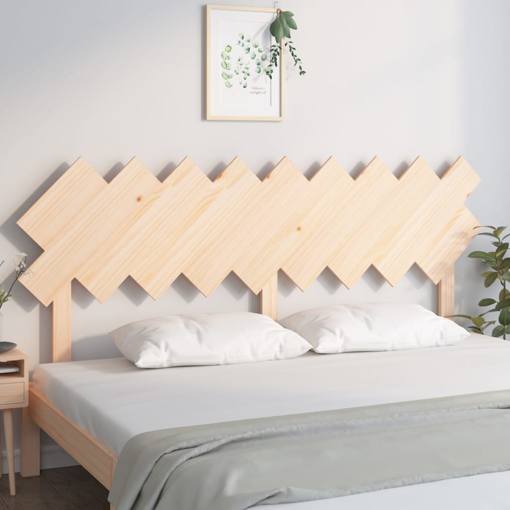 Bed Headboard | Natural Pine | Solid pine wood (untreated) | Standard