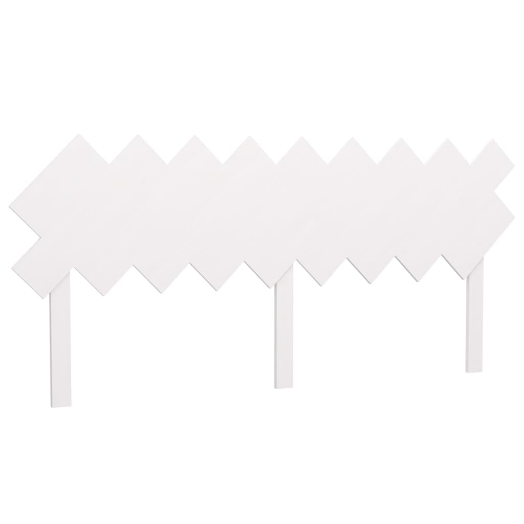 Bed Headboard | White | Solid pine wood | 178x3x80.5 cm