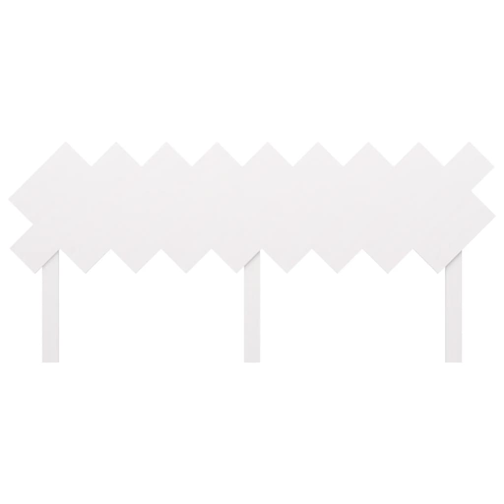 Bed Headboard | White | Solid pine wood | 178x3x80.5 cm
