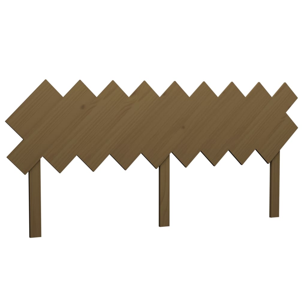 Bed Headboard | Honey Brown | Solid Pine Wood | Full/Queen
