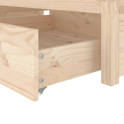 Bed Frame without Mattress with Drawers Small Single