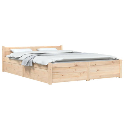 Bed Frame without Mattress with Drawers 120x200 cm