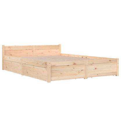 Bed Frame without Mattress with Drawers 120x200 cm