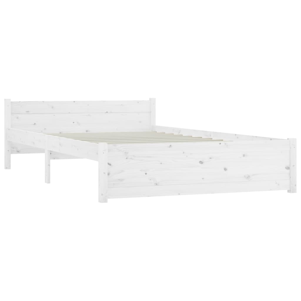 Bed Frame without Mattress with Drawers White 160x200 cm