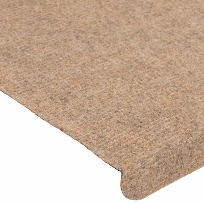 Stair Mats Self-adhesive 15 pcs 65x24.5x3.5 cm Beige