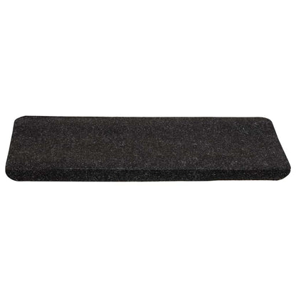 Stair Mats Self-adhesive 15 pcs 65x24.5x3.5 cm Anthracite