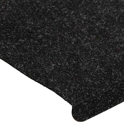 Stair Mats Self-adhesive 15 pcs 65x24.5x3.5 cm Anthracite