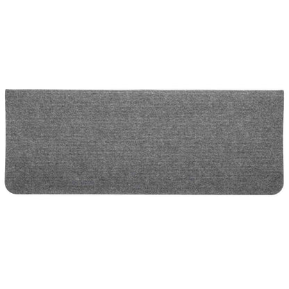 Stair Mats Self-adhesive 15 pcs 65x24.5x3.5 cm Grey