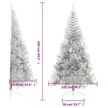 Christmas Tree | Silver | PET, steel | 240 cm tall | Decorative Inlays