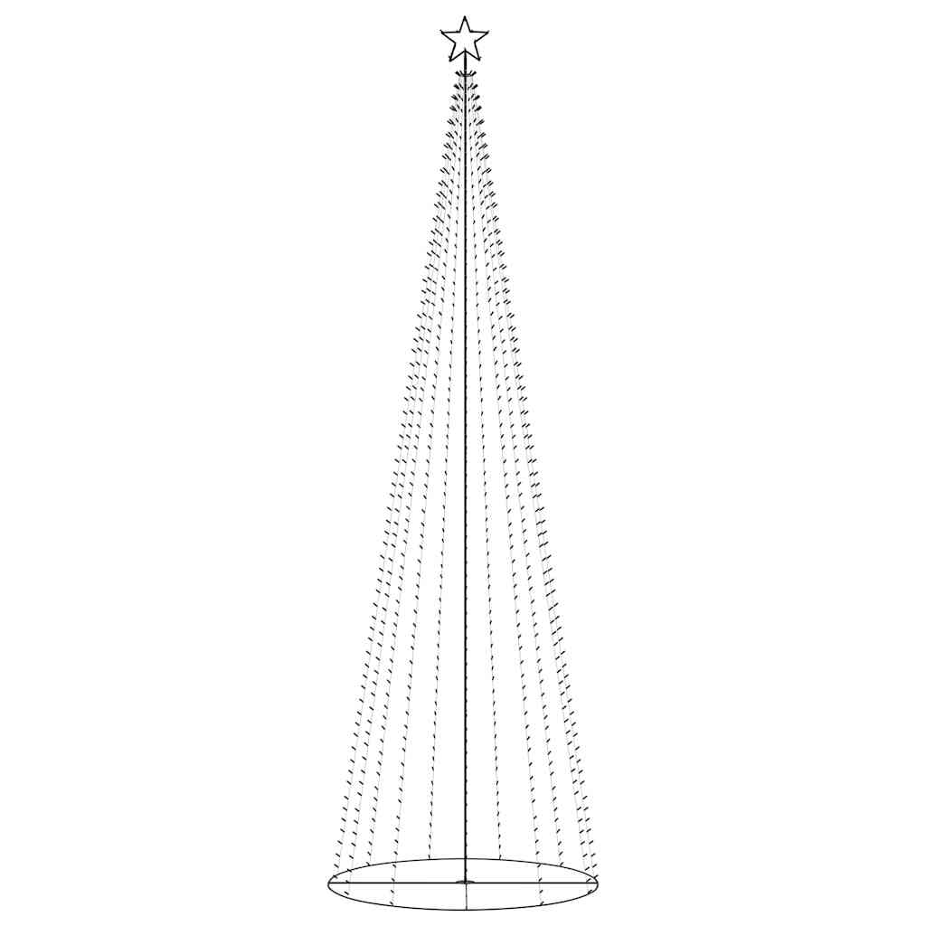 Christmas Cone Tree Warm White 732 LEDs 160x500 cm