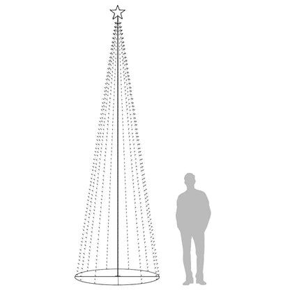Christmas Cone Tree Warm White 732 LEDs 160x500 cm