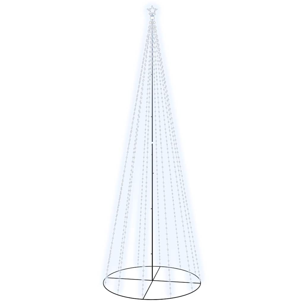 Christmas Cone Tree Cold White 732 LEDs 160x500 cm