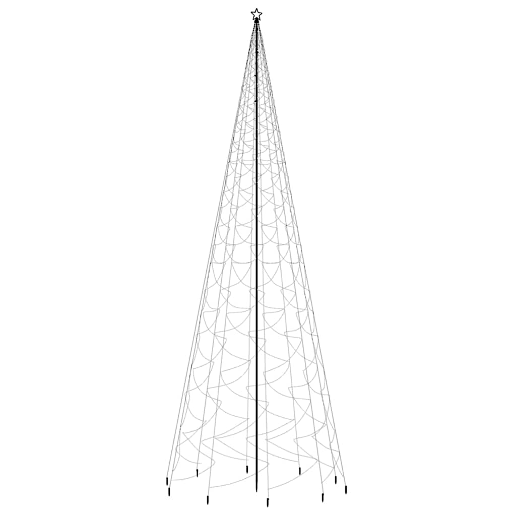 Christmas Tree with Spike Blue 3000 LEDs 800 cm