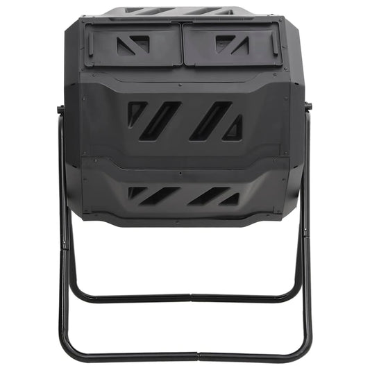 Compost Bin | Black | Plastic | Medium | Rotatable | Compost Bin | Cubic