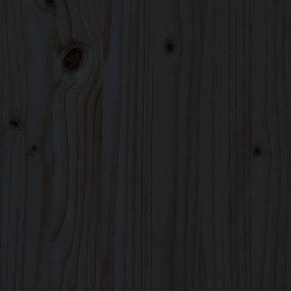 Bed Frame | Black | Solid Pine Wood | Double | Durable | Bed Frame