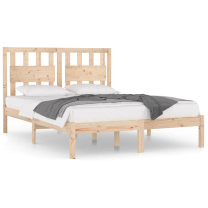 Bed Frame | Natural Pine | Solid Pine Wood | Double |  Durable