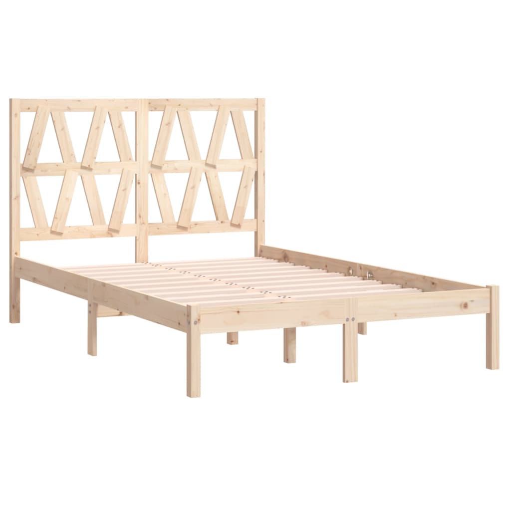 Bed Frame without Mattress Solid Wood Small Double