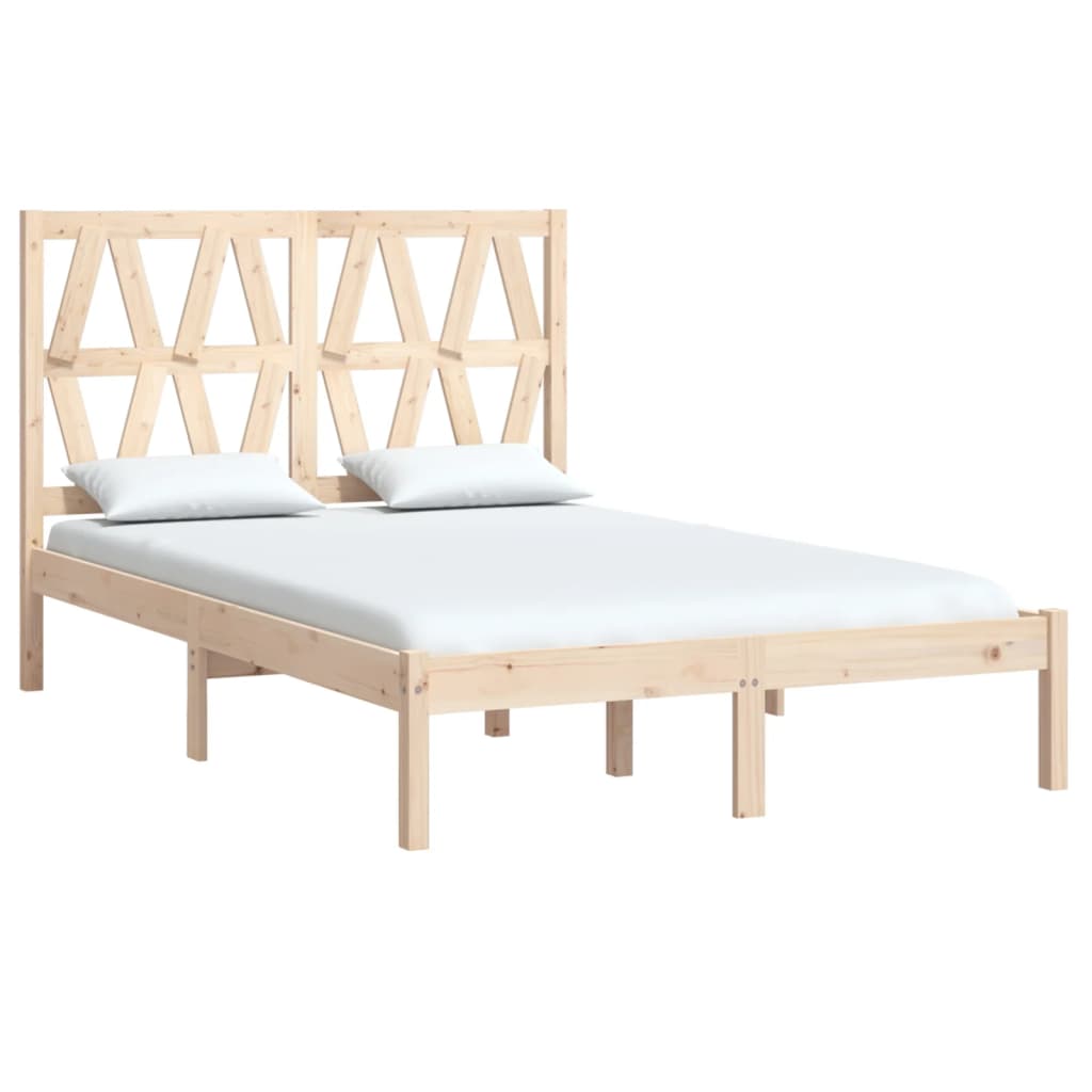 Bed Frame | Natural Pine | Solid Pine Wood | Double | Bed Frame