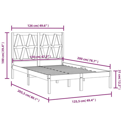 Bed Frame | Natural Pine | Solid Pine Wood | Double | Bed Frame