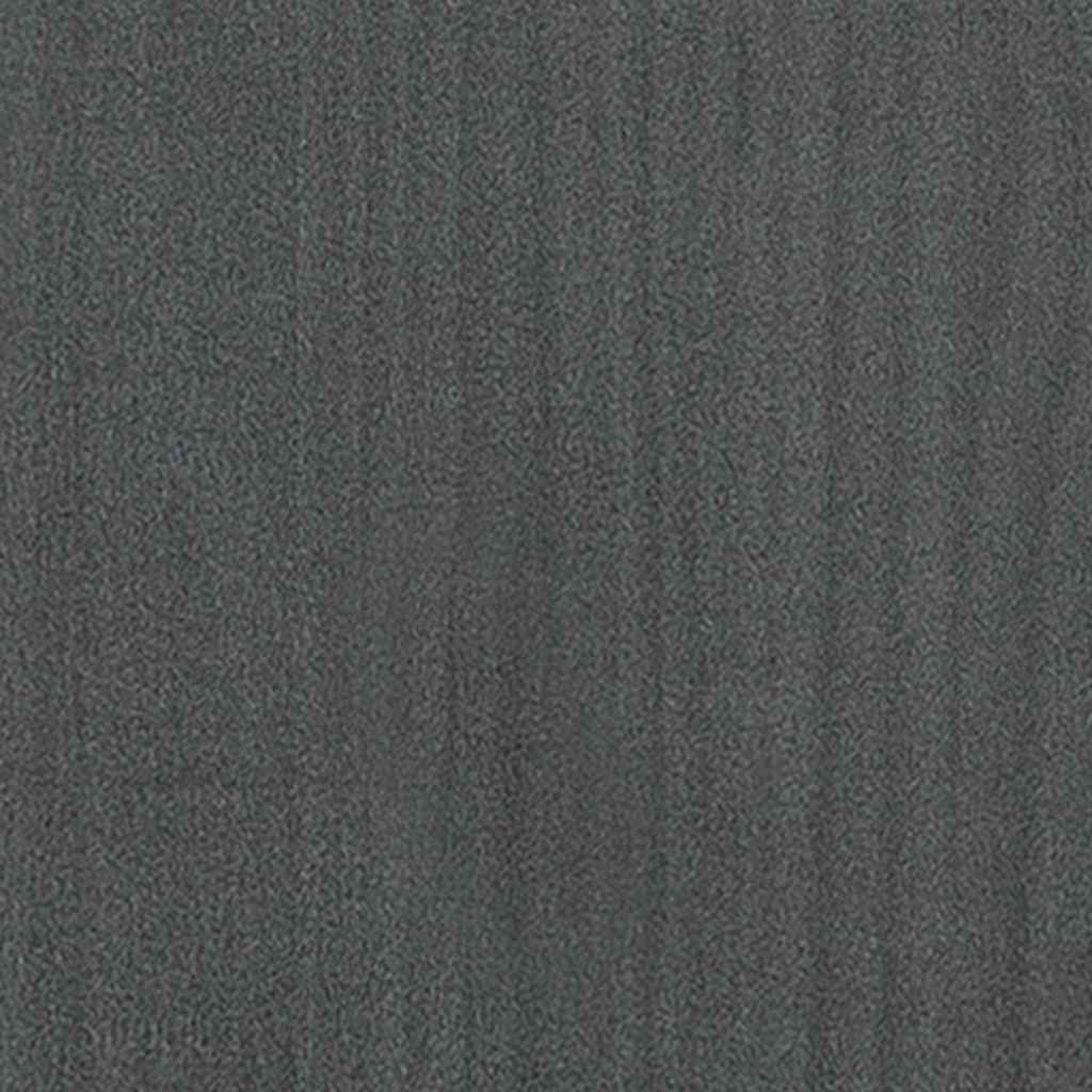 3104020 vidaXL Bed Frame without Mattress Grey Solid Wood 200x200 cm (810039+818642)