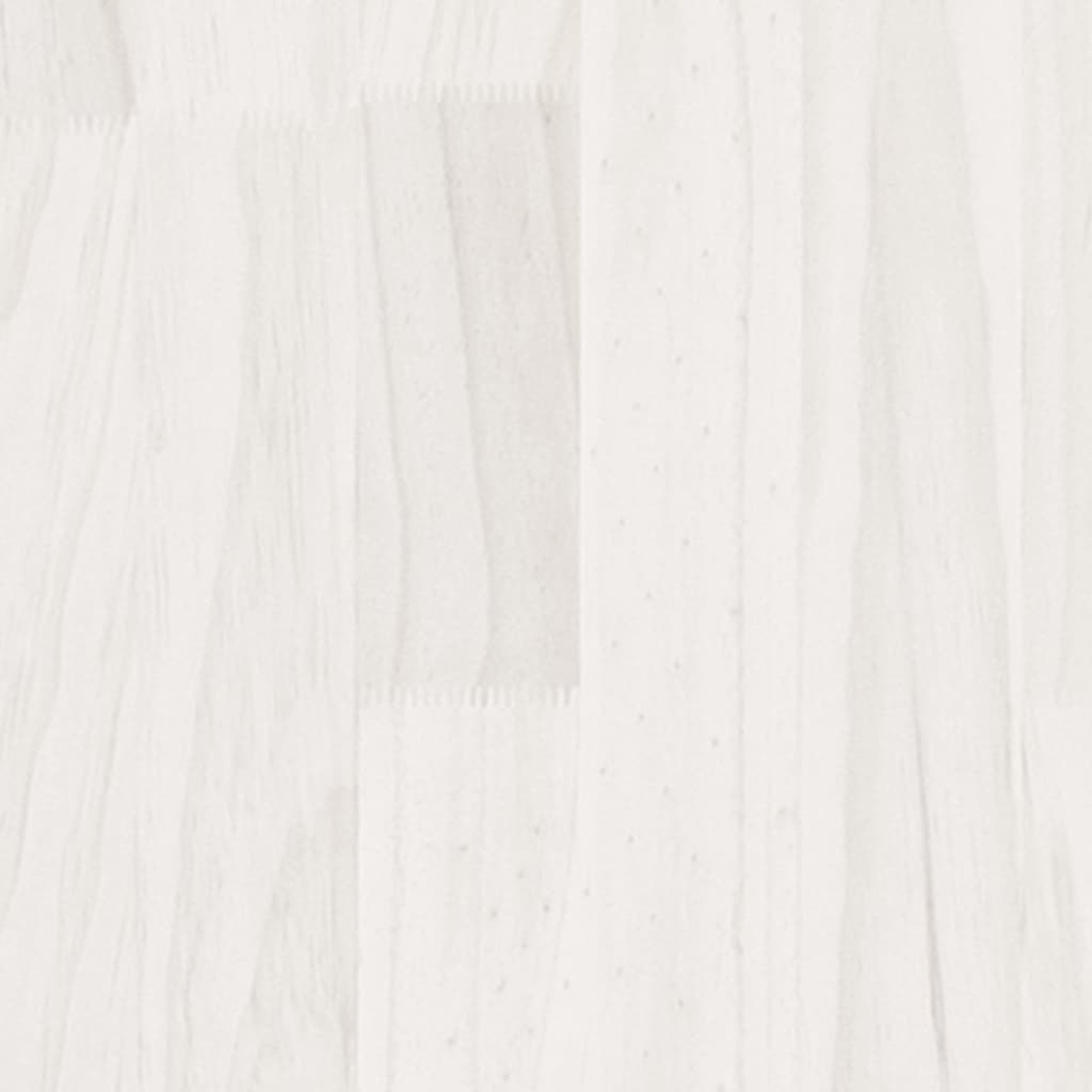 Bed Frame | White | Solid pine wood | Double bed size | Durable