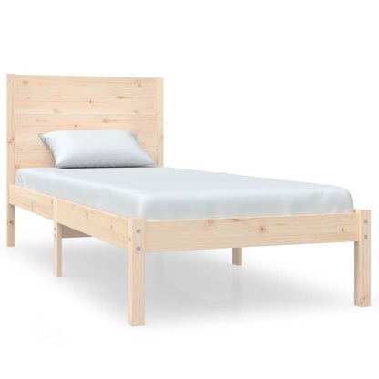 Bed Frame without Mattress 75x190 cm Small Single Solid Wood