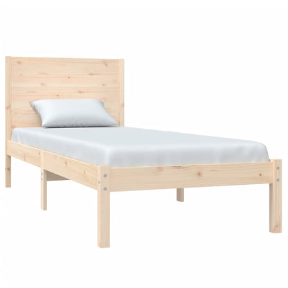 Bed Frame without Mattress 90x190 cm Single Solid Wood