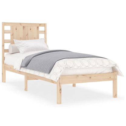 Bed Frame without Mattress 90x200 cm Solid Wood Pine