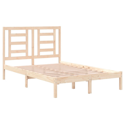 Bed Frame without Mattress 120x190 cm Small Double Solid Wood