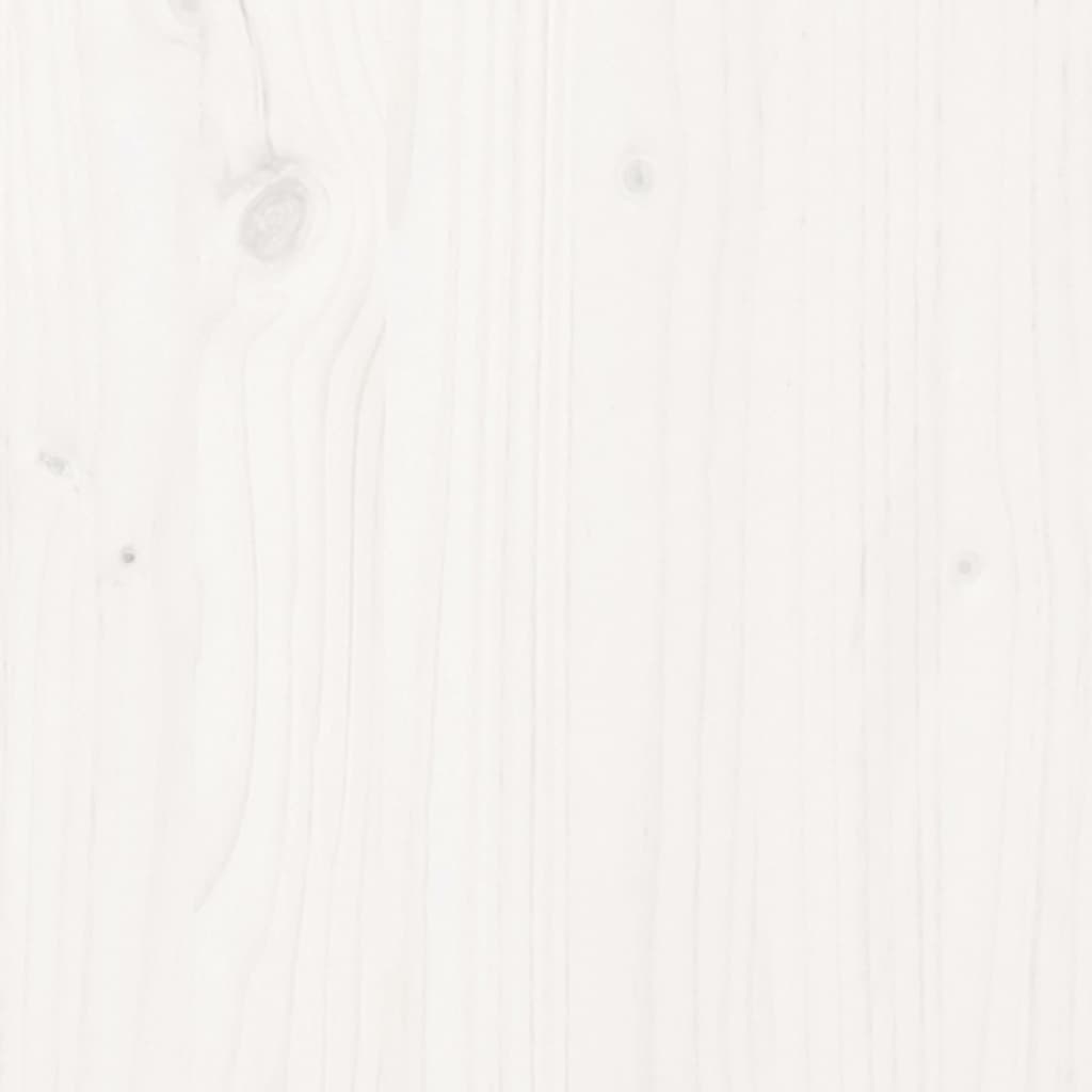 Bed Frame | White | Solid pine wood | 140x200 cm | Durable | Bed Frame