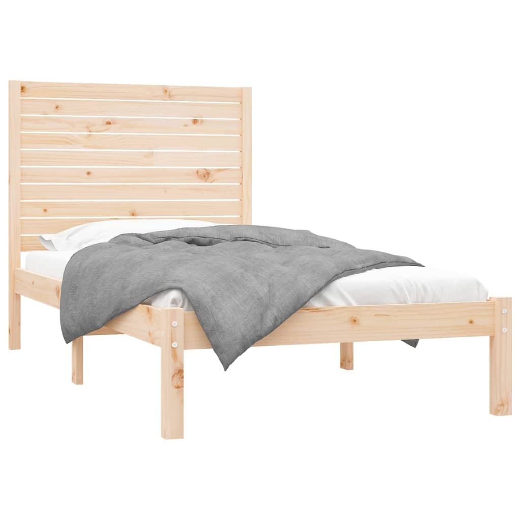 Bed Frame without Mattress 90x200 cm Solid Wood