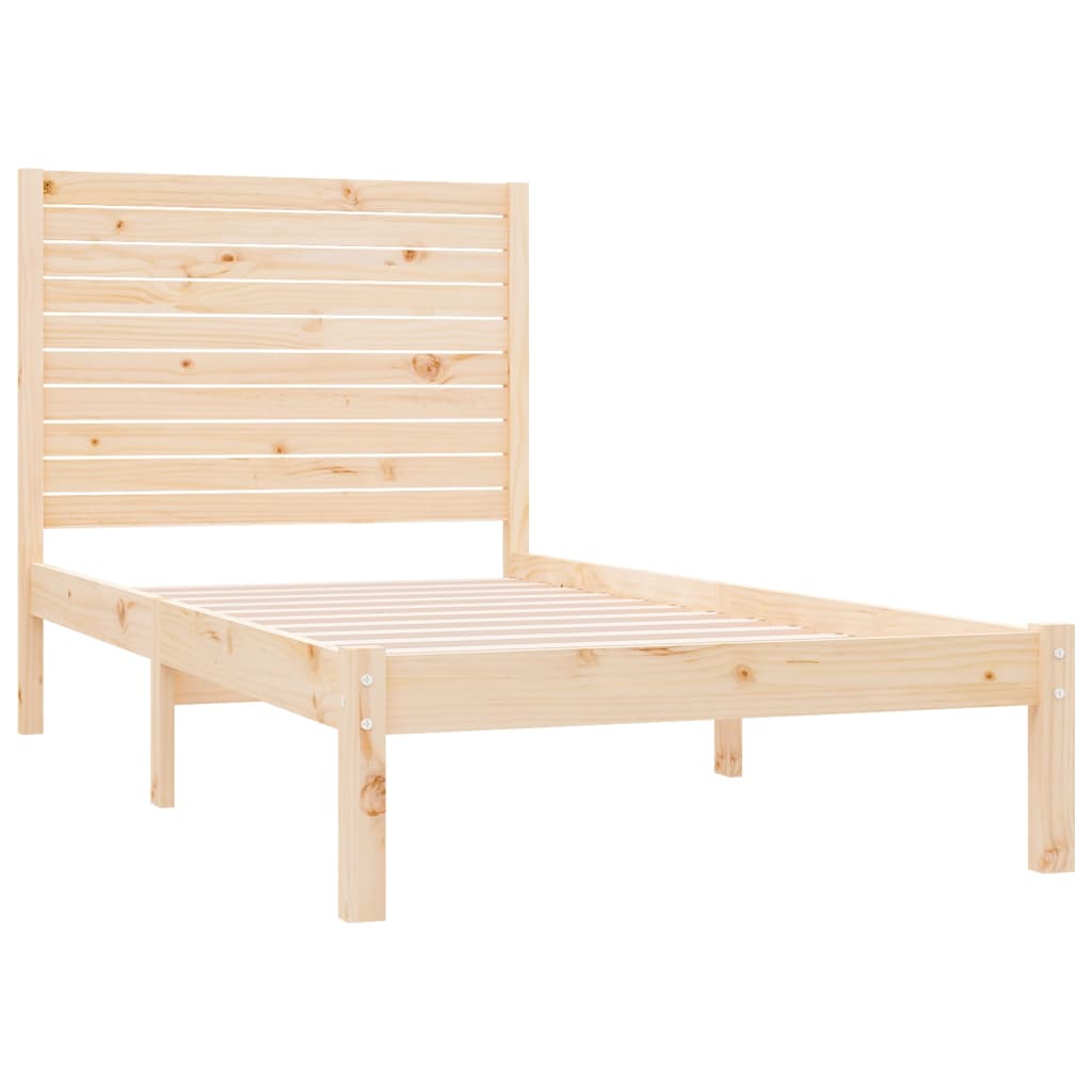 Bed Frame without Mattress 90x200 cm Solid Wood