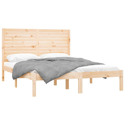 Bed Frame | Rustic Bed Frame | Rectangular | Rustic | Solid Pine Wood Bed