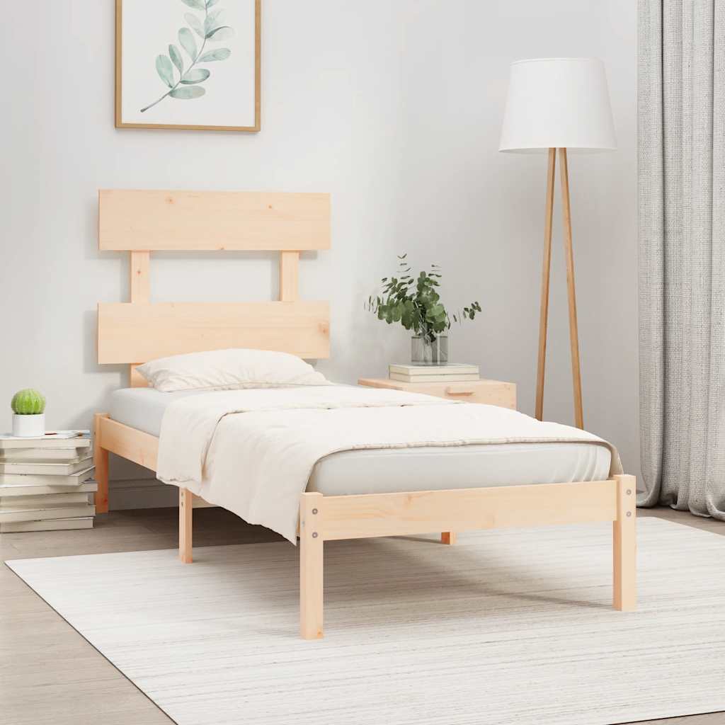 Bed Frame without Mattres 90x200 cms Solid Wood