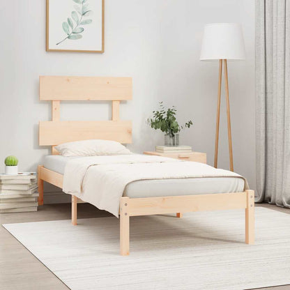 Bed Frame without Mattres 90x200 cms Solid Wood